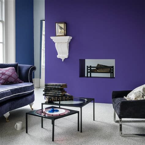 Purple Modern Living Room Uk