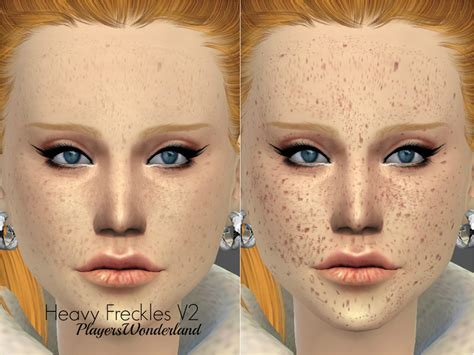 The Sims Resource Heavy Freckles V2