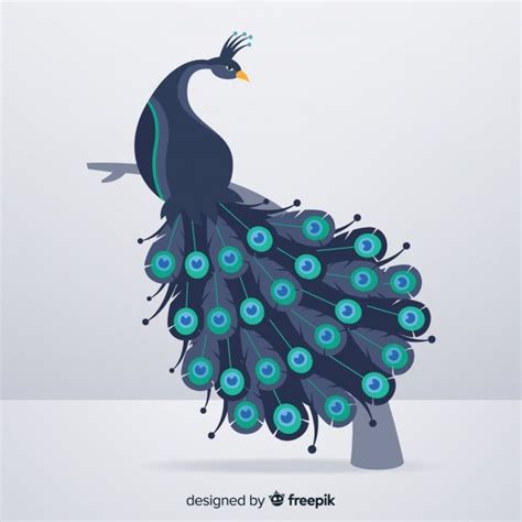 Free Vectorbackground With Beautiful Peacock