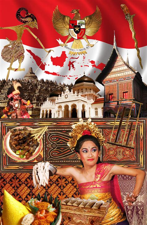 Indonesia merupakan negara kesatuan yang penuh dengan ragam suku, budaya, ras, daerah, agama dan lainnya. Culture of Indonesia - Wikipedia