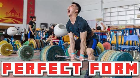Chinese Weightlifters Practicing Techniques Youtube