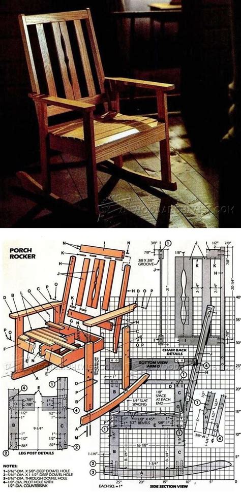 Solid Oak Rocking Chair Plans Furniture Plans And Projects