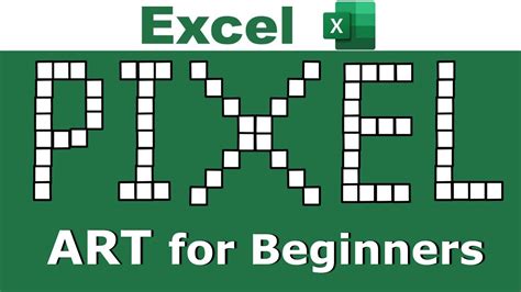 Creating Pixel Art In Excel Easy For Beginners Youtube
