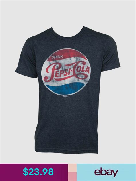 Pepsi Cola Vintage Logo Tee Shirt Blue Ebay Branded Shirts Shirts