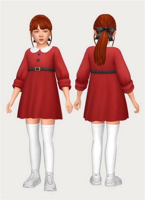 Puffy Dress Casteru On Patreon Sims 4 Toddler Sims 4