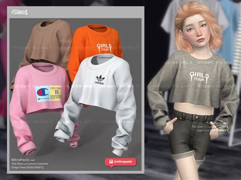 Crop Crew Kidchild F For The Sims 4