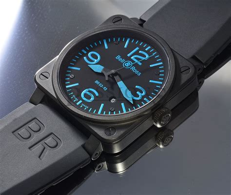 A dive watch is not just one that can withstand the depths and thermal shock under the sea without water intrusion or condensation, but it must also have elements to allow legible time reading at a distance of 25cm in the. Bell And Ross Br03 92 Blue