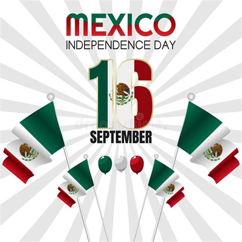 Vector Graphic Of Mexico Independence Day Stock Vector Illustration
