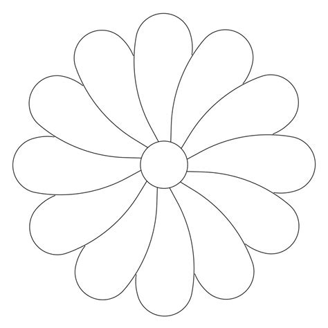Collection of free flower templates printable (63). Small Flower Stencil | EE Schenck Co.