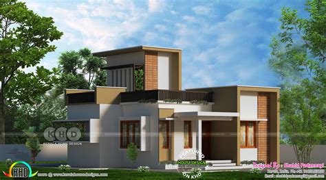 860 Sq Ft 2 Bhk House With Stair Room Kerala Home Design And Floor