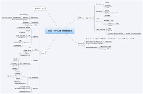 The Pursuit Marriage Xmind Mind Mapping Software