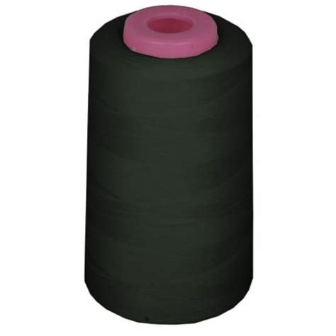 La Linen Threadblack 6000 Yards 100 Percent Polyester Cone Serger