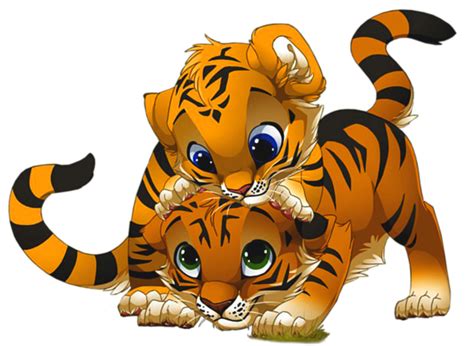Little Tigers Clip Art Кошачий рисунок Самые милые животные