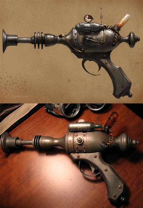 Steampunk Weapons Raygun Retro Futurism