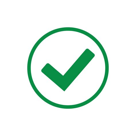 Green Check Mark Icon Tick Symbol In Green Color Vector Illustration Vector Art At