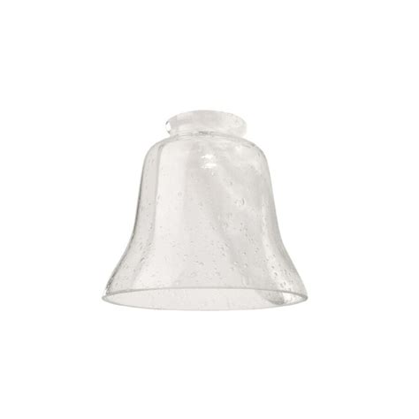 Litex 4 5 In H 4 75 In W Clear Seeded Glass Bell Vanity Light Shade At