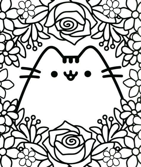Discover Shimmering Kawaii Cat Coloring Pages Studying Probe Your Comic