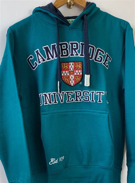 Exclusive Cambridge University Hoody Teal Ryder And Amies