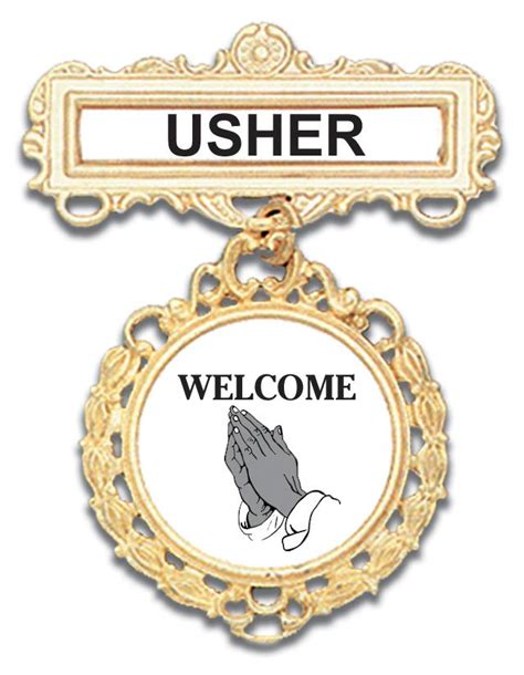 Welcome Usher Badge Magnetic Back Rh Boyd Publishing