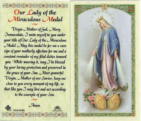 Prayer To Our Lady Of The Miraculous Medal Bless Single Catholics