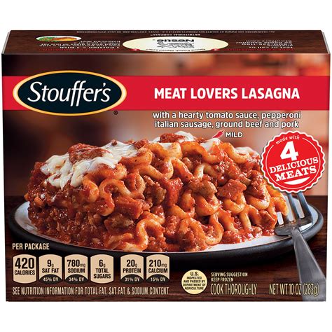 Stouffers Meat Lovers Lasagna Frozen Meal