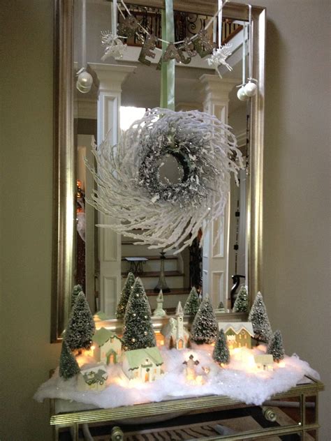 Foyer Table Scape Entry Table Christmas Christmas