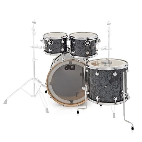 Dw Drums Performance Series 22 4 Piece Shell Pack Black Diamond