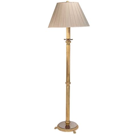 Reeded Brass Floor Lamp For Sale At 1stdibs