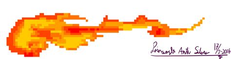 Fireball Pixel Animation By Princeasle On Deviantart