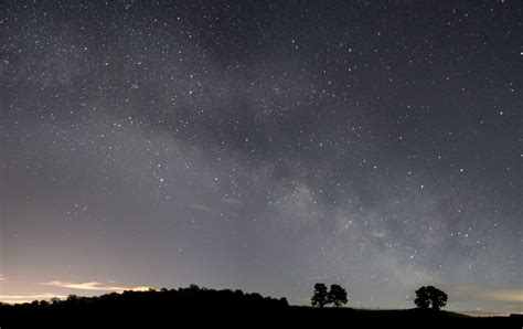 Wallpaper Trees Landscape Night Galaxy Nature Sky Stars