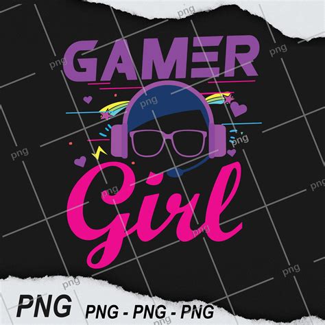 Gamer Gaming Girl Png Digital Download Cute Gaming For Etsy
