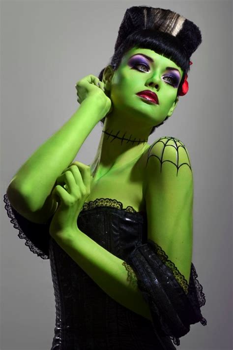 Bride Of Frankenstein Costume Stephanie Cammarano Halloween Makeup