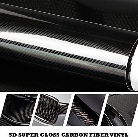 5d Carbon Fibre Vinyl Ultra High Gloss 300mm X 1000mm Roll Carbon