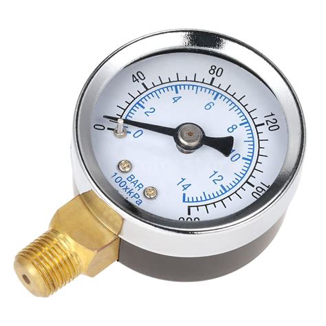 200psi14bar Hydraulic Pressure Gauge 18 Npt 40mm Dial For Water