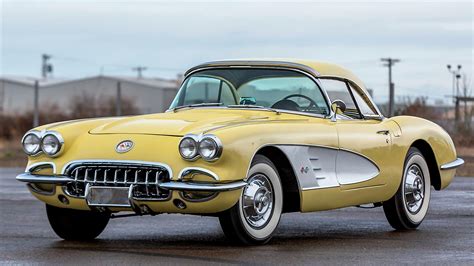 1958 Chevrolet Corvette Extremely Rare Panama Yellow 1958 Corvette