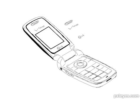 Drawing Guide The Making Of Old Cell Phone