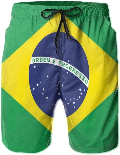 Quemin Bandera De Brasil Bandera De Brasil Pantalones Cortos Para