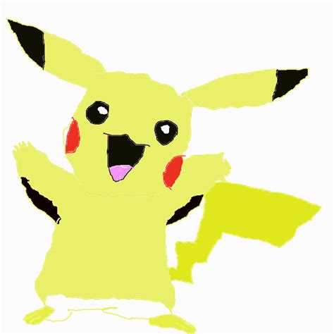 Pikachu ← A Fan Art Speedpaint Drawing By Speedpainter1000 Queeky