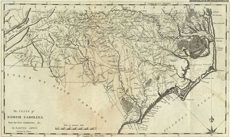 1795 State Map Of North Carolina From The Best Authorities North