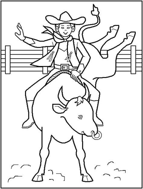 rodeo clown coloring pages