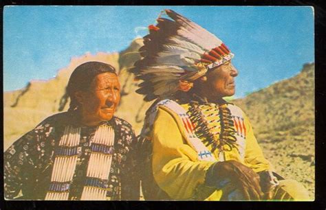 Indian Chief And Squaw Indians1030 Ebay