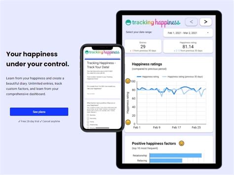Tracking Happiness Diary Your Happiness Under Your Control Tracking