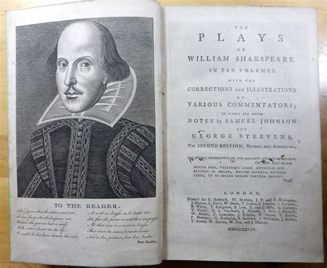 Plays Of William Shakspeare Shakespeare 10 Volumes By William