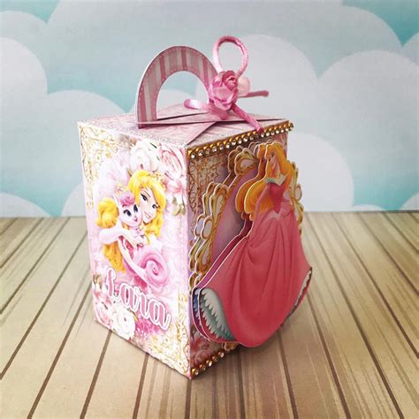 Sleeping Beauty Favor Box Belle Party Supplies Bags Aurora Etsy