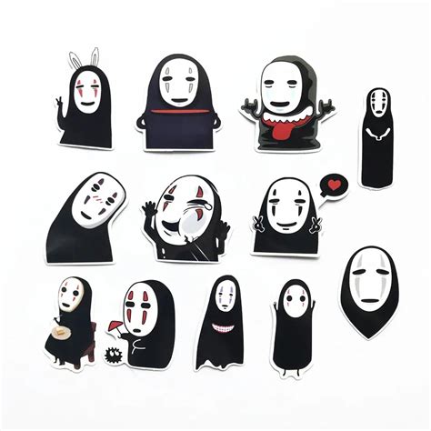 Buy 12pcs No Face Man Spirited Away Stickers Decal For For Snowboard Laptop