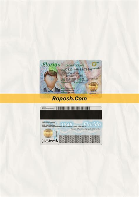 Florida Driver License Psd Id Card Templates Psd Images