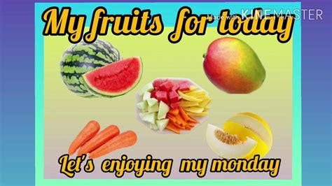 My Fruits For Today Youtube