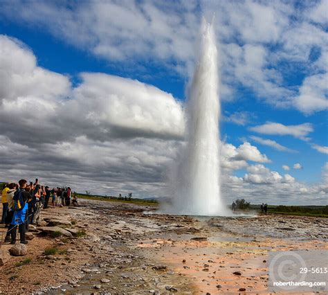 Strokkur The Currently Active Geyser Stock Photo