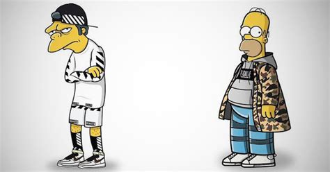 The Simpsons Characters Decked Out In Streetwear Look Pretty Badass