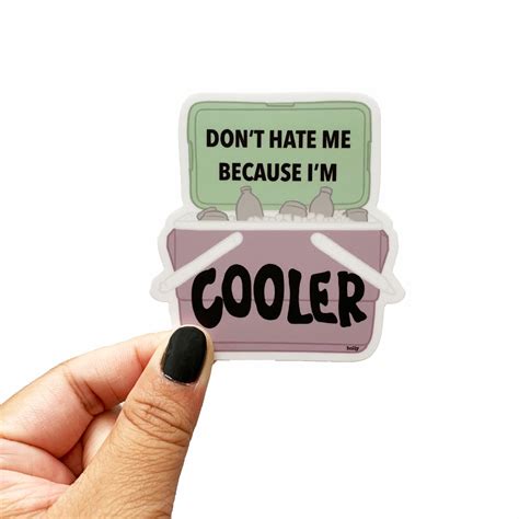 Don T Hate Me Because I M Cooler Sticker Etsy UK